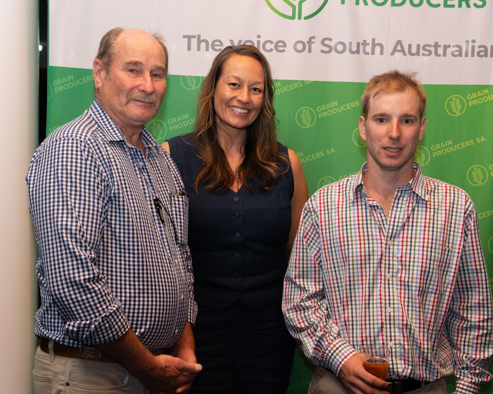 Guests at the Grain Producers SA stand