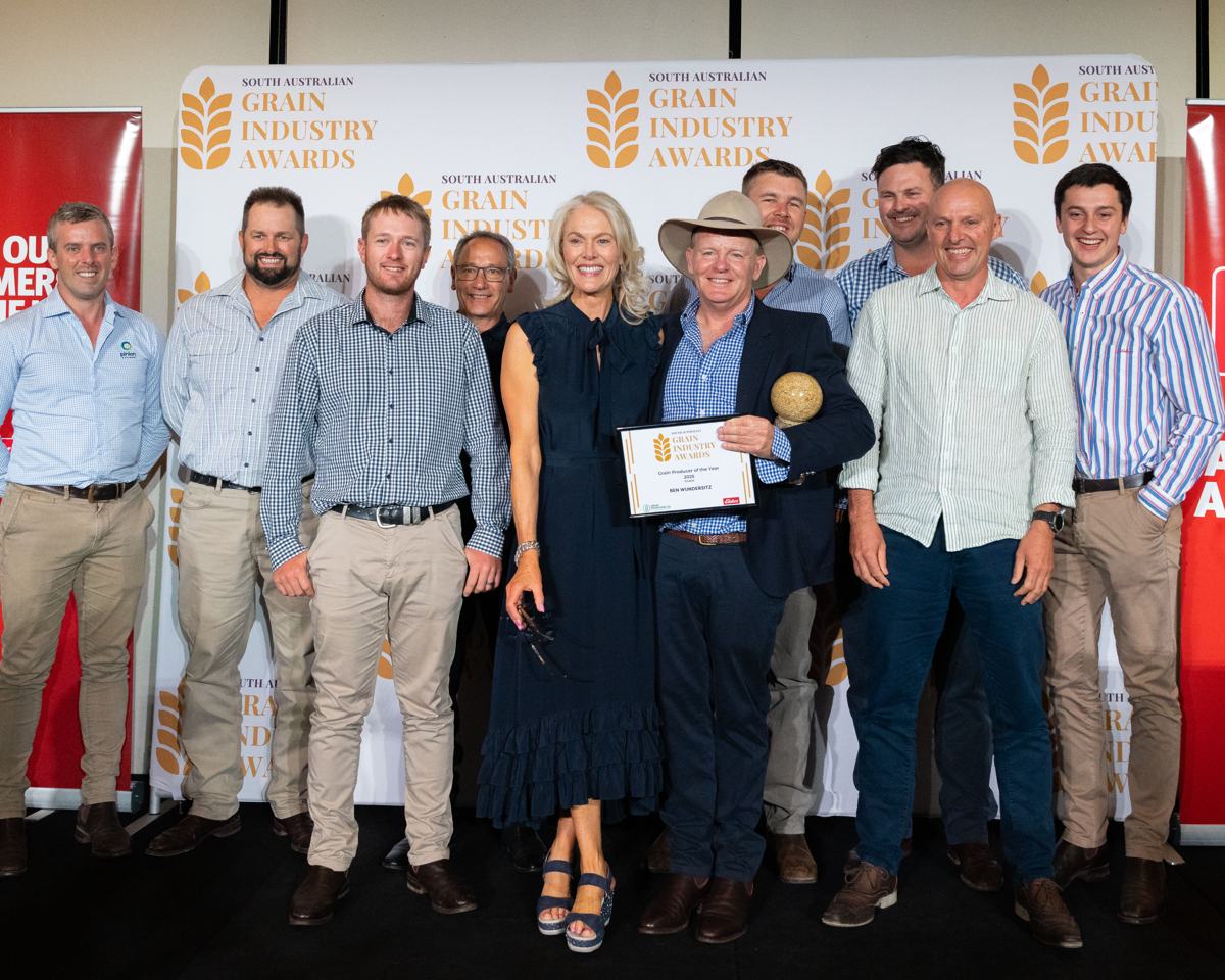 Award winners on stage